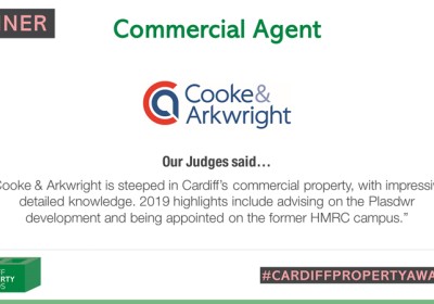 Cooke & Arkwright named Commercial Agent of the Year 2019 