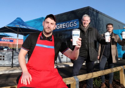 Greggs first drive-thru in Wales opens 